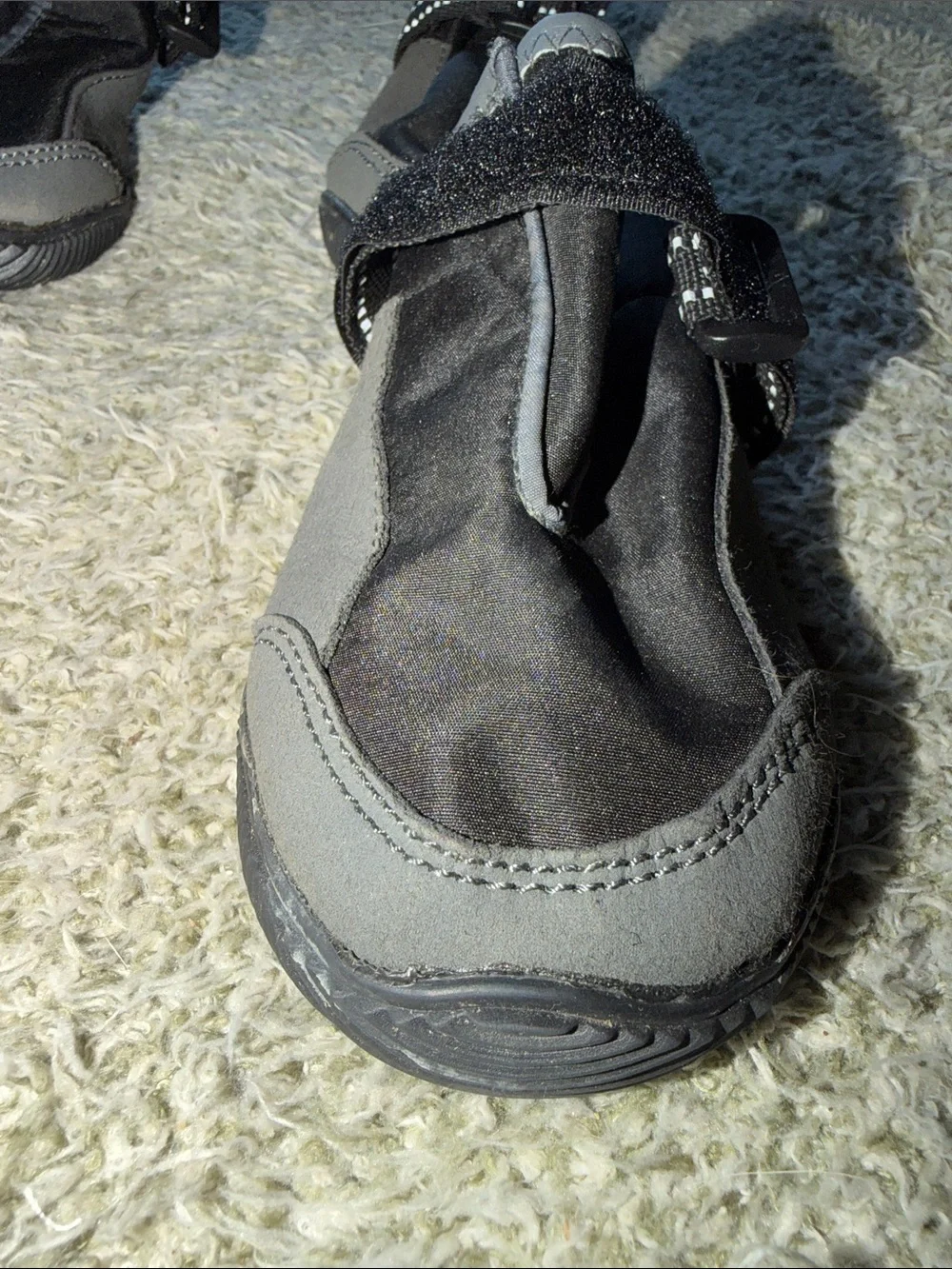 Top Paw Black & Gray Dog Booties with Velcro Straps